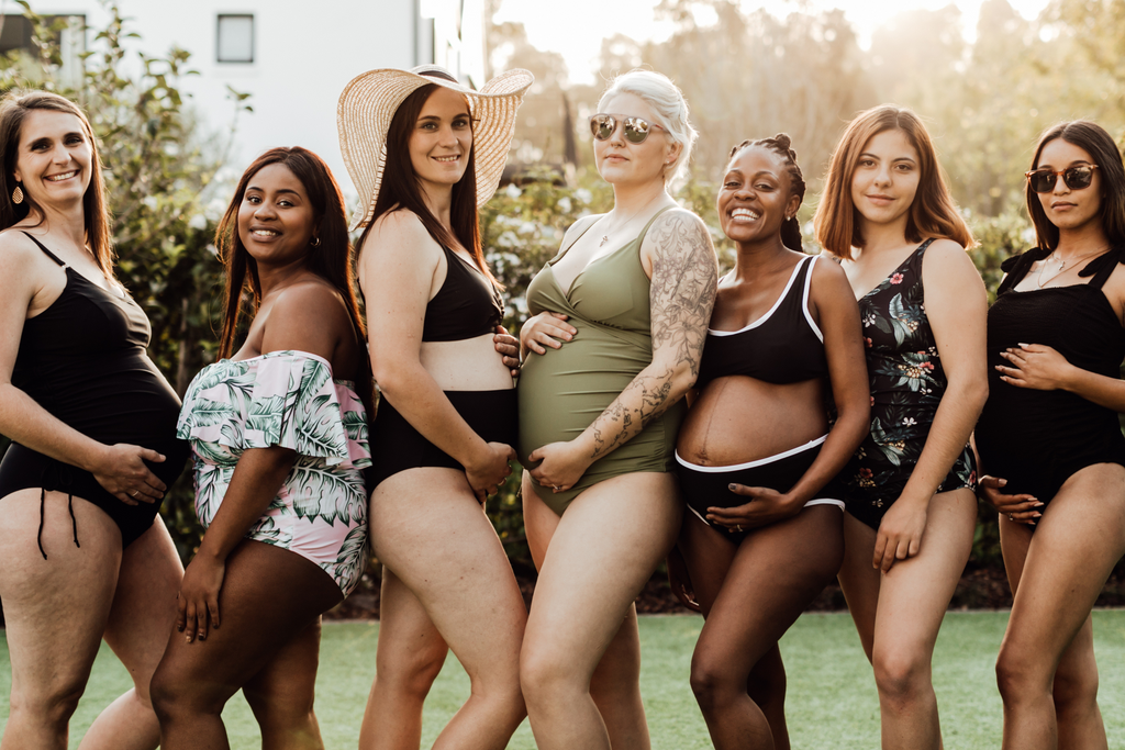 Funny top pregnancy swimsuit